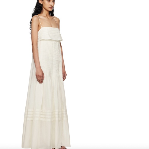STAUD OFF WHITE MAXI DRESS NWT - Picture 3 of 8